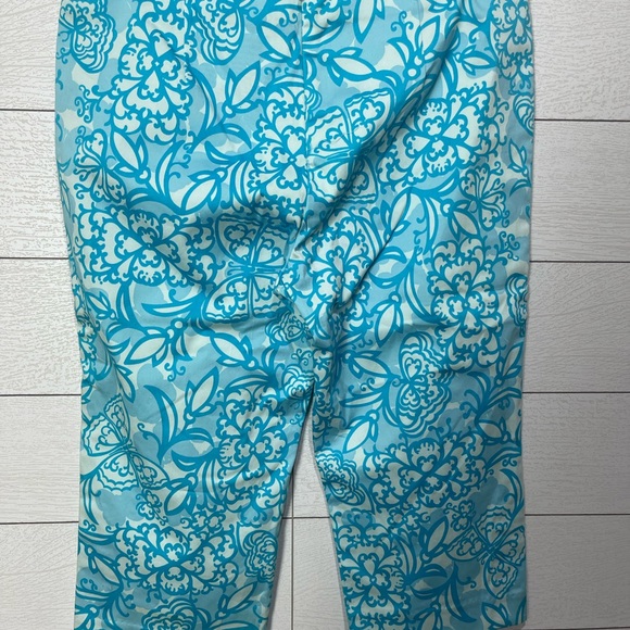 NWT Lilly Pulitzer Blue Cropped Pants Size 6 - Picture 10 of 10